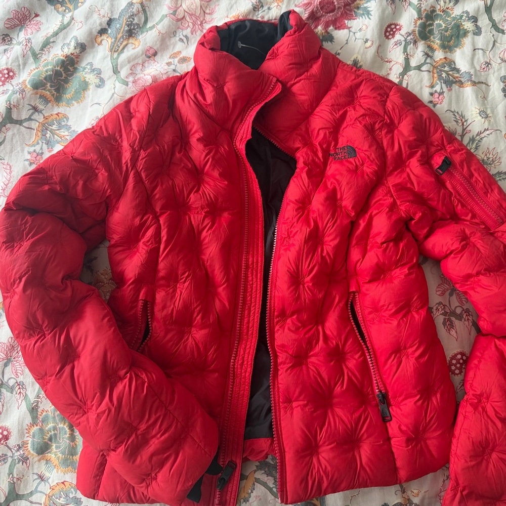 The North Face Red and Gray Jacket
